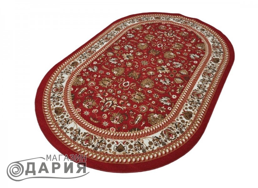 Мокетен килим ERIKA 8031 red елипса