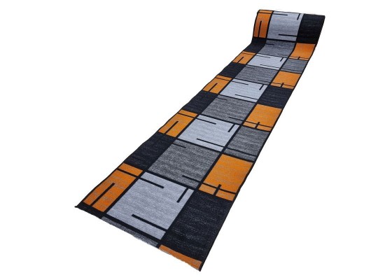 Мокетена пътека ERIKA 8010 grey/orange