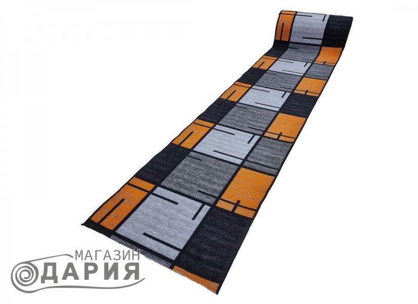 Мокетена пътека ERIKA 8010 grey/orange
