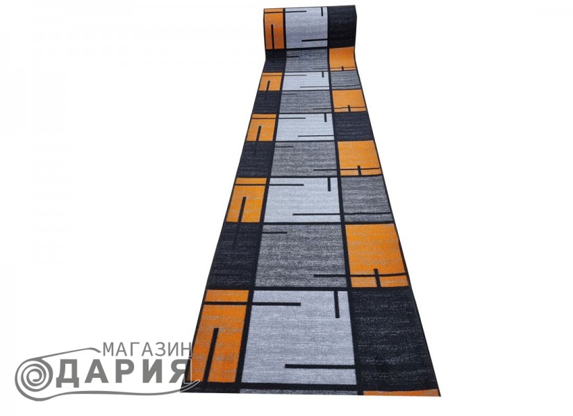 Мокетена пътека ERIKA 8010 grey/orange