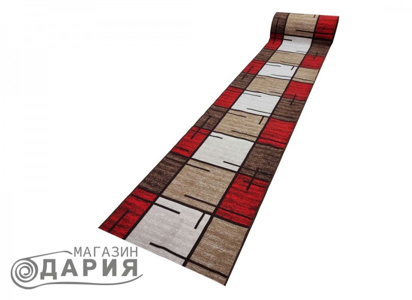 Мокетена пътека ERIKA 8010 beige/red
