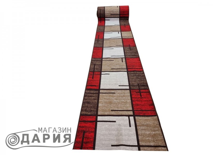 Мокетена пътека ERIKA 8010 beige/red