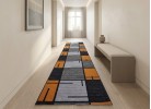 Мокетена пътека ERIKA 8010 grey/orange