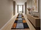 Мокетена пътека ERIKA 8010 grey/orange