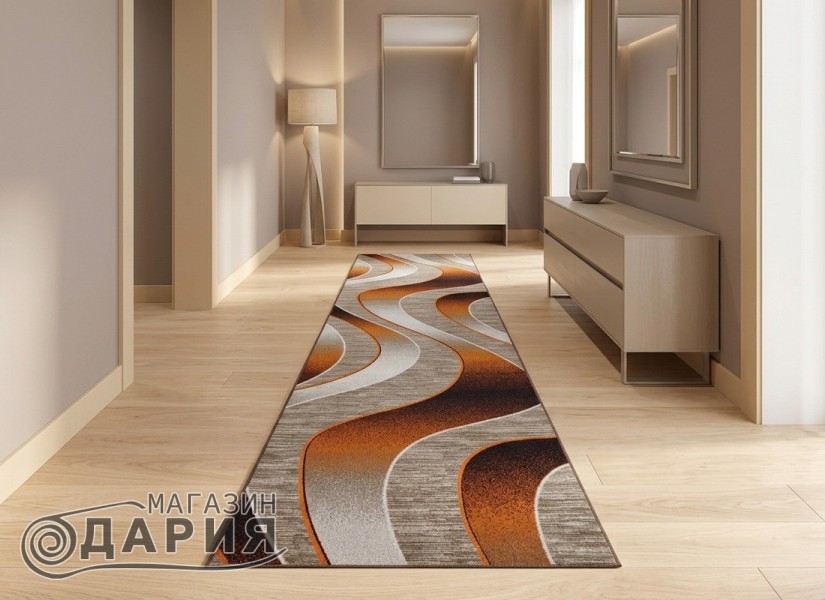 Мокетена пътека ERIKA 8012 beige/orange