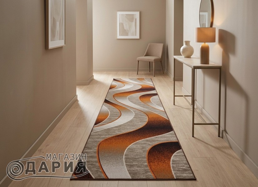 Мокетена пътека ERIKA 8012 beige/orange