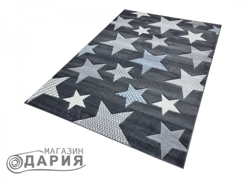 Тъкан килим GRACIA 742 grey/blue