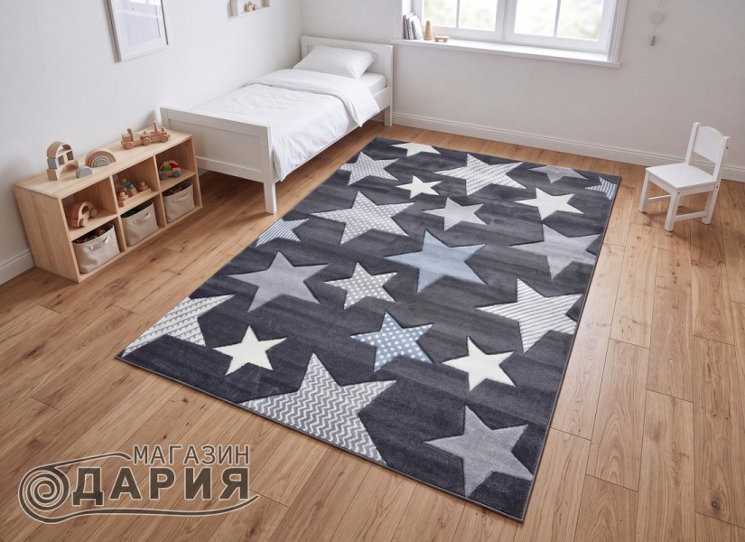 Тъкан килим GRACIA 742 grey/blue