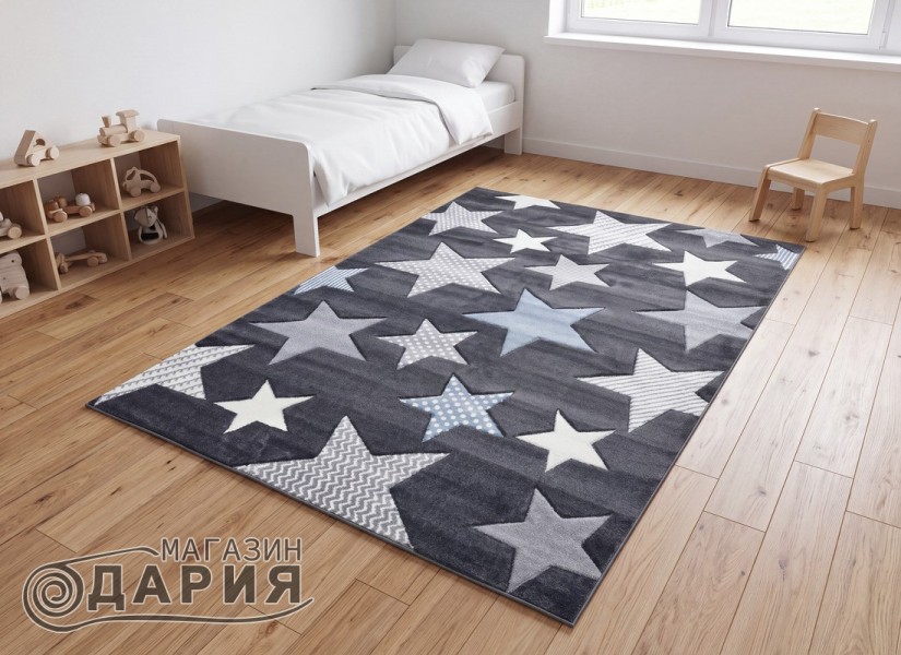 Тъкан килим GRACIA 742 grey/blue
