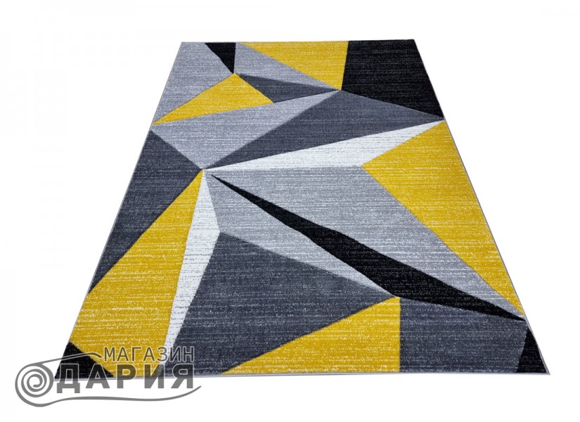 Тъкан килим GRACIA 743 grey/yellow