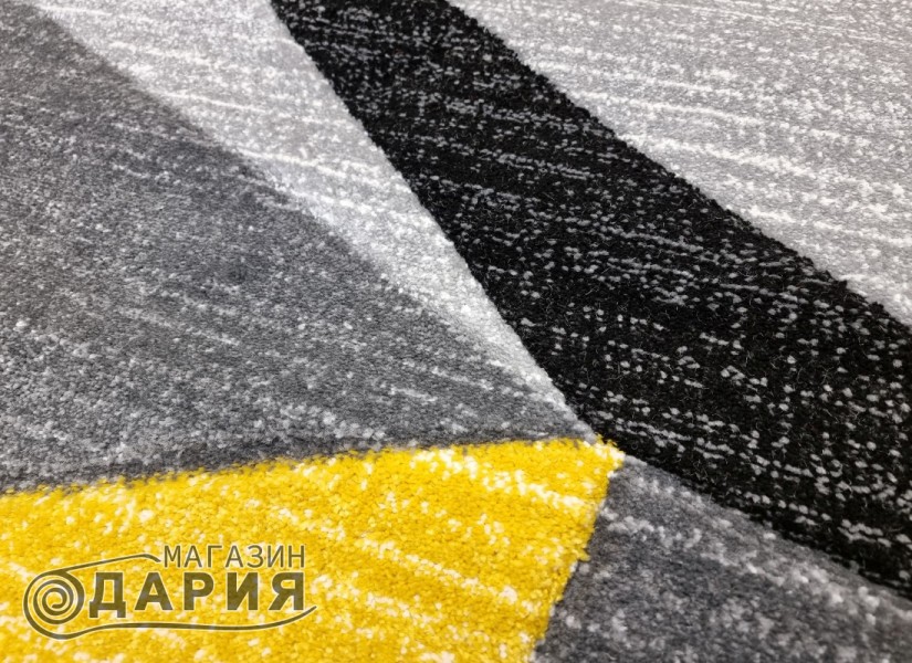 Тъкан килим GRACIA 743 grey/yellow