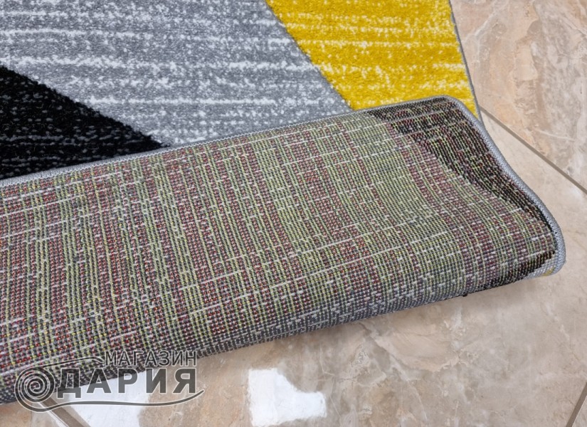 Тъкан килим GRACIA 743 grey/yellow