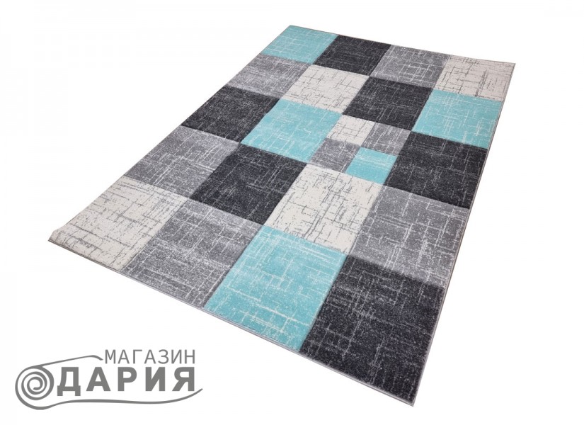 Тъкан килим GRACIA 744 grey/mint