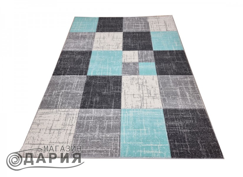 Тъкан килим GRACIA 744 grey/mint