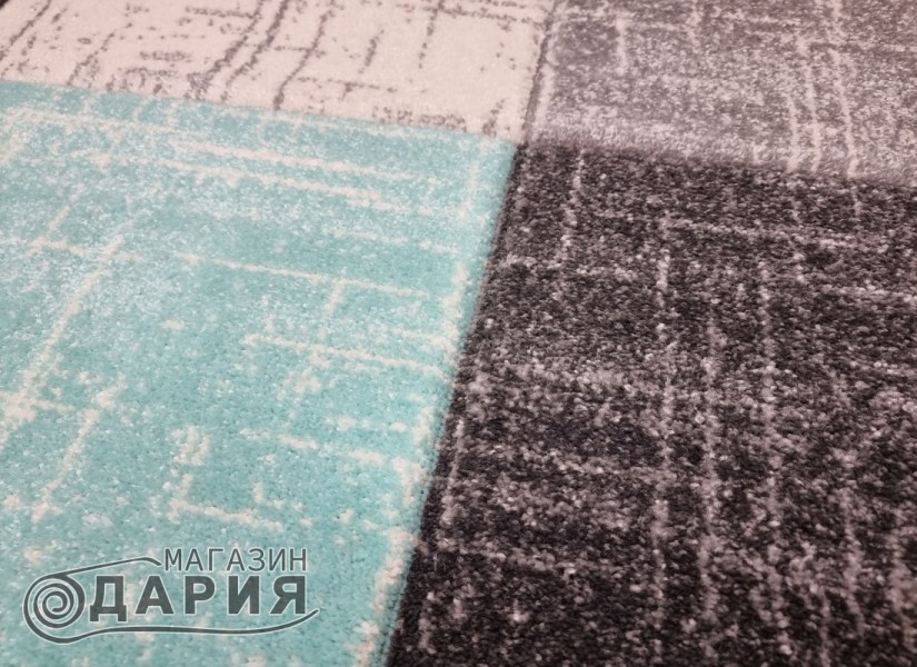 Тъкан килим GRACIA 744 grey/mint