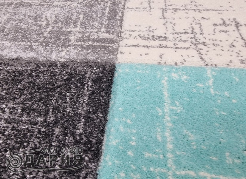 Тъкан килим GRACIA 744 grey/mint