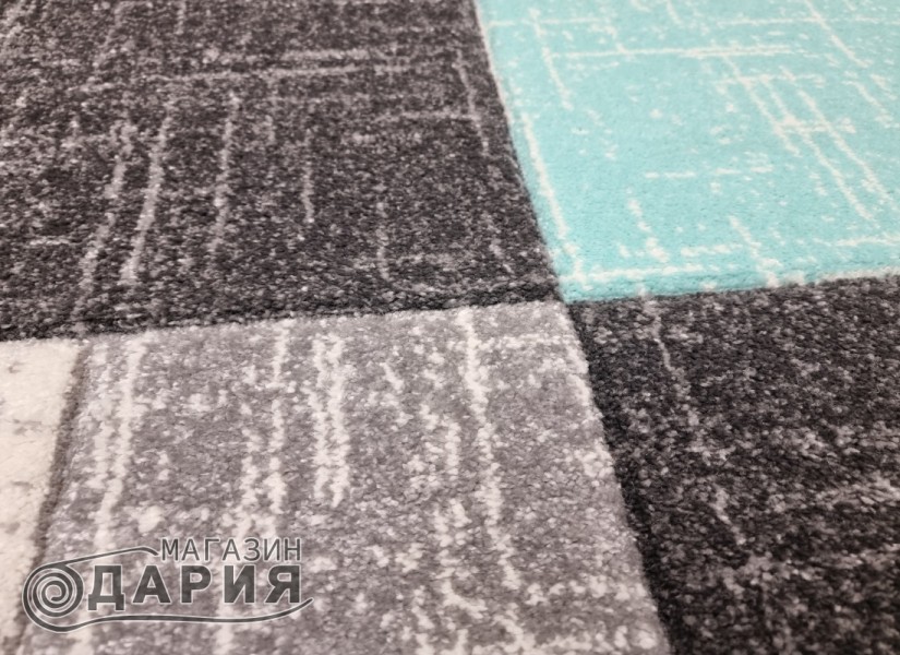 Тъкан килим GRACIA 744 grey/mint