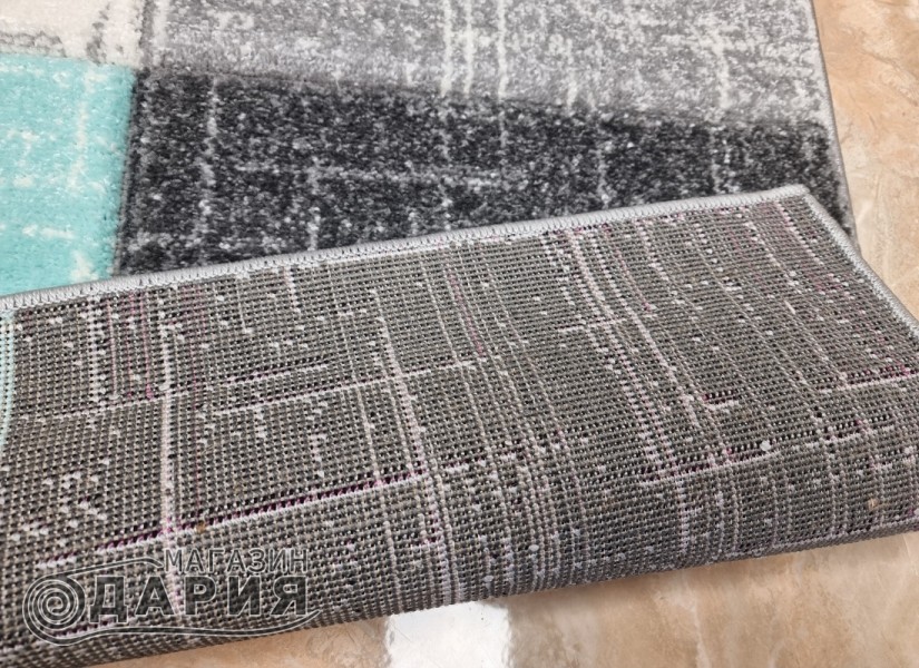 Тъкан килим GRACIA 744 grey/mint
