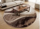 Тъкан килим MAGNOLIA 097 d.beige/beige кръг