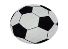 Тъкан килим MAGNOLIA 141 white/black КРЪГ