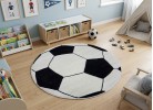 Тъкан килим MAGNOLIA 141 white/black КРЪГ