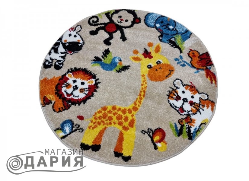 Тъкан килим MAGNOLIA 257 beige КРЪГ