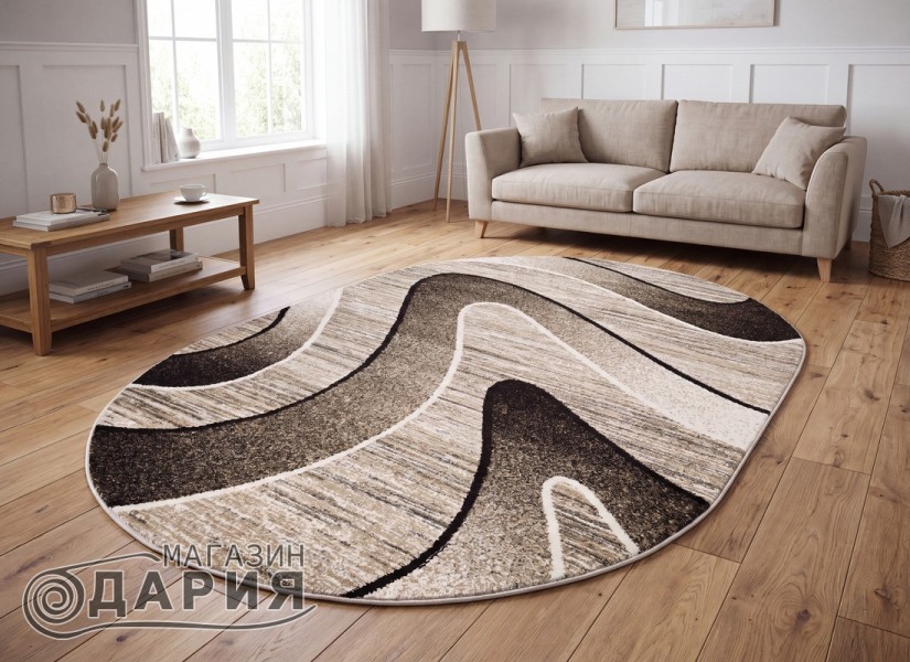 Тъкан килим MAGNOLIA 388 beige елипса