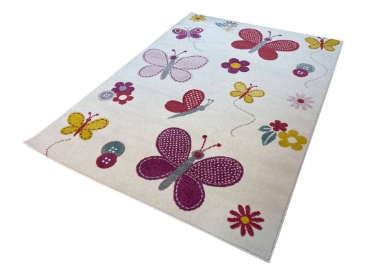 Тъкан килим MAGNOLIA 450 white/lila