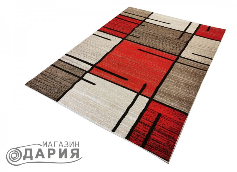 Тъкан килим MAGNOLIA 704 d.beige/red