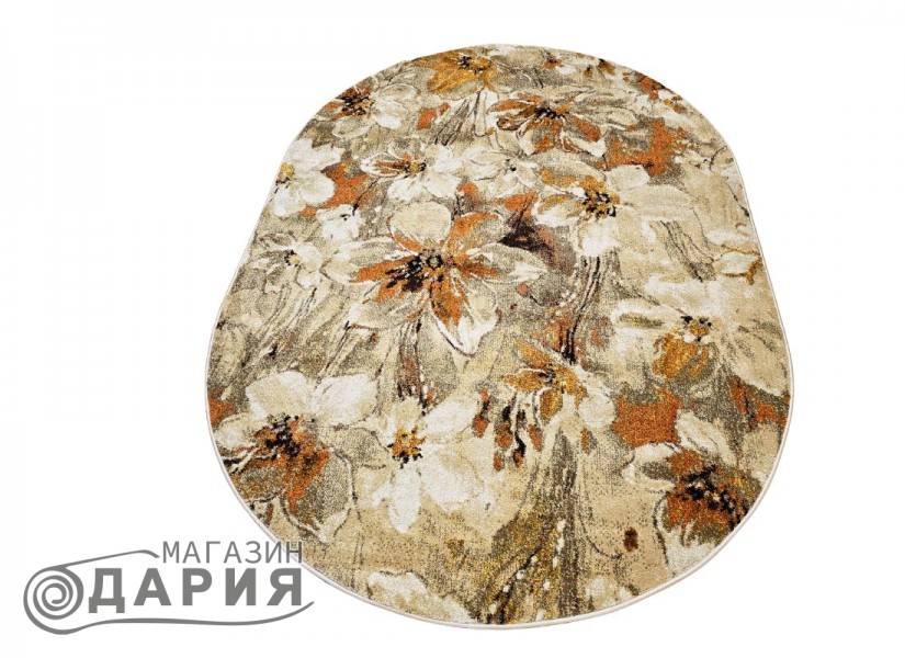Тъкан килим MAGNOLIA 914 beige елипса