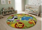 Тъкан килим MAGNOLIA 134 green КРЪГ