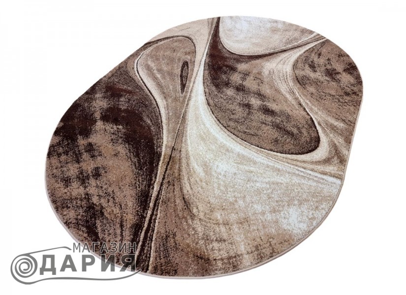 Тъкан килим MAGNOLIA 097 d.beige/beige елипса