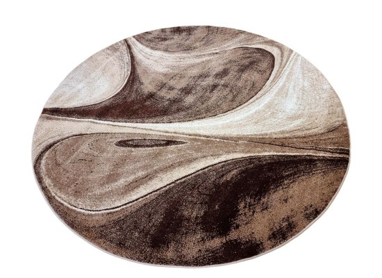 Тъкан килим MAGNOLIA 097 d.beige/beige кръг