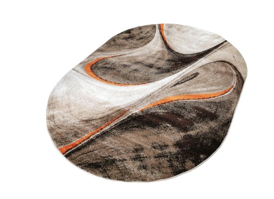 Тъкан килим MAGNOLIA 097 d.beige/orange елипса