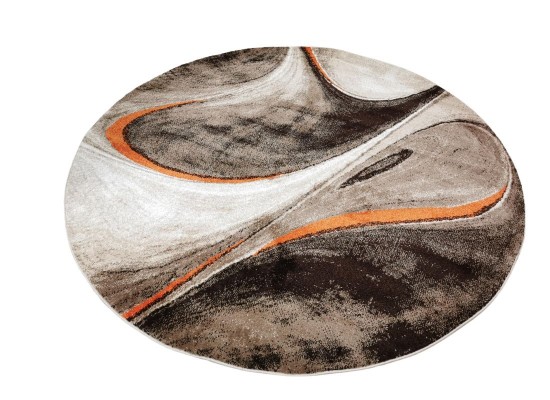 Тъкан килим MAGNOLIA 097 d.beige/orange кръг
