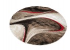 Тъкан килим MAGNOLIA 097 d.beige/red кръг
