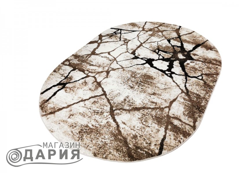 Тъкан килим MAGNOLIA 563 cream/brown елипса