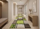 Тъкана пътека MAGNOLIA 704 d.beige/green