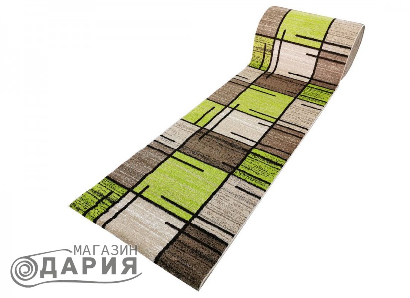 Тъкана пътека MAGNOLIA 704 d.beige/green