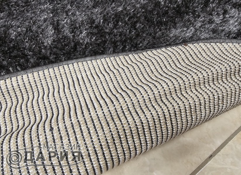 Тъкан килим 3D SHAGGY GRANDE anthracite КРЪГ