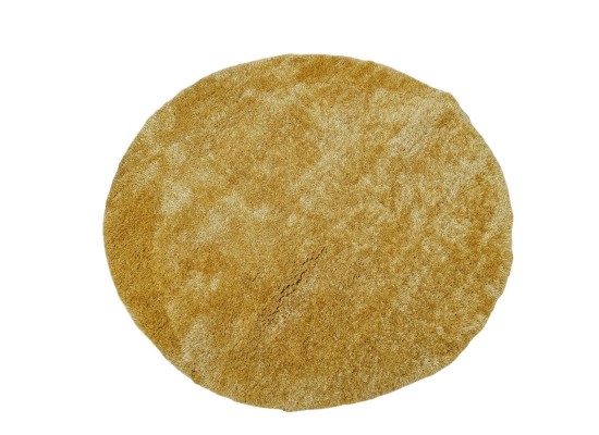 Тъкан килим 3D SHAGGY GRANDE yellow КРЪГ