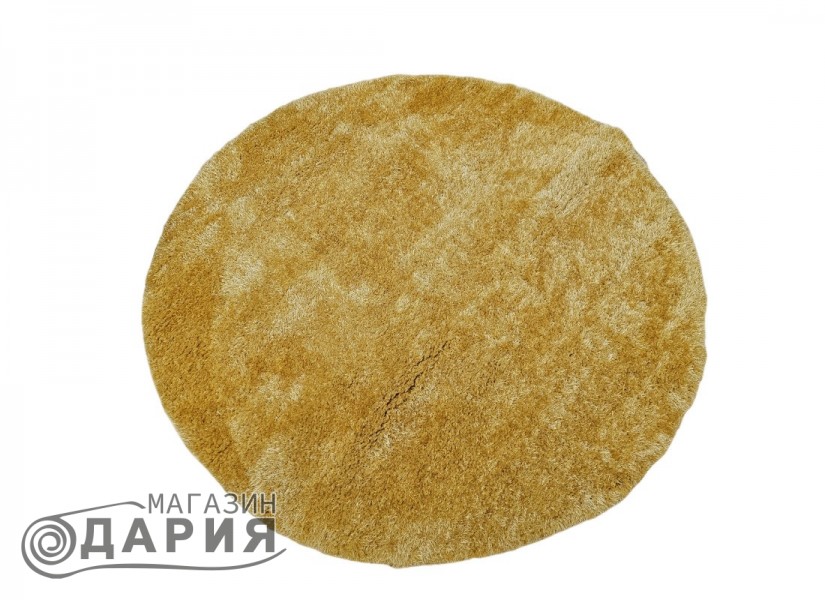 Тъкан килим 3D SHAGGY GRANDE yellow КРЪГ