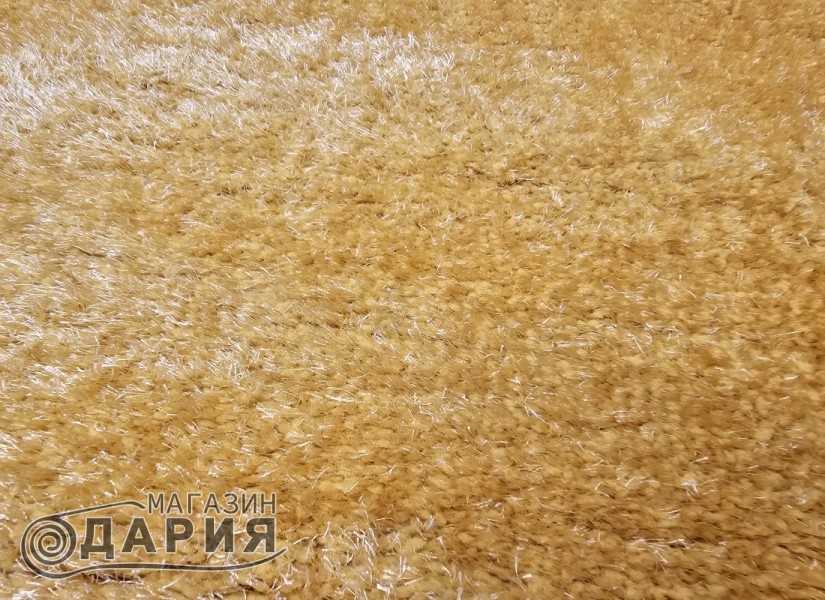 Тъкан килим 3D SHAGGY GRANDE yellow КРЪГ