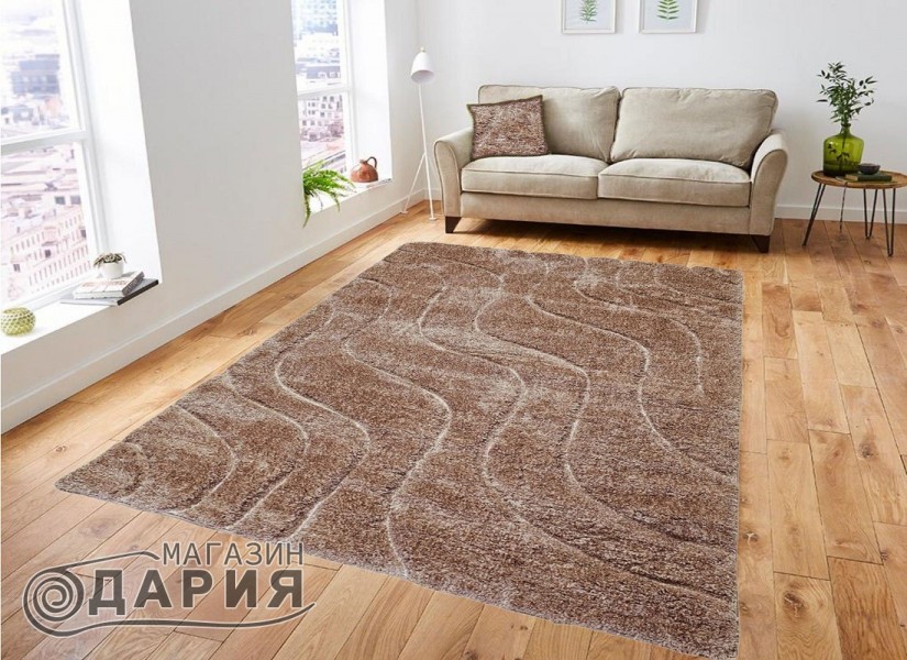 Тъкан килим 3D SHAGGY GRANDE 323 camel