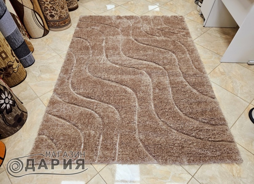 Тъкан килим 3D SHAGGY GRANDE 323 camel