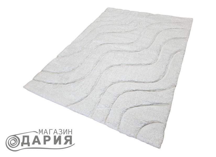 Тъкан килим 3D SHAGGY GRANDE 323 white