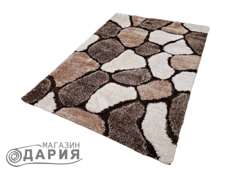 Тъкан килим 3D SHAGGY GRANDE 468 brown