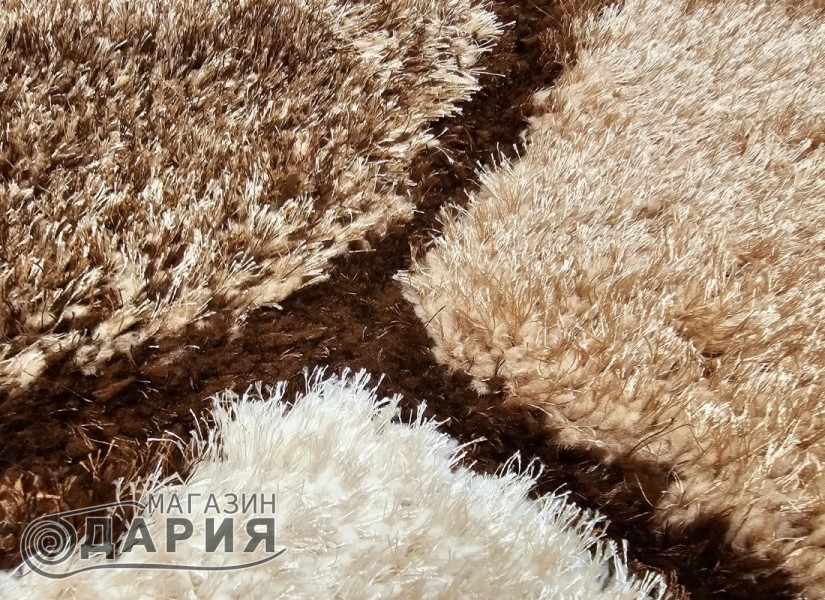 Тъкан килим 3D SHAGGY GRANDE 468 brown
