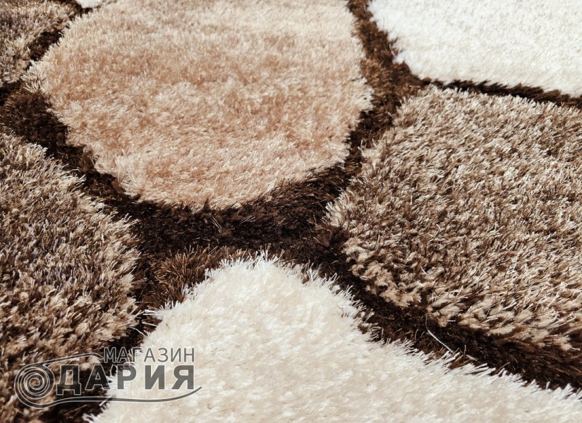 Тъкан килим 3D SHAGGY GRANDE 468 brown