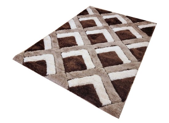 Тъкан килим 3D SHAGGY GRANDE 400 brown